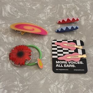 Chunks Hair Clip Lot Bundle NEW! Colorful Funky Fun hair clips